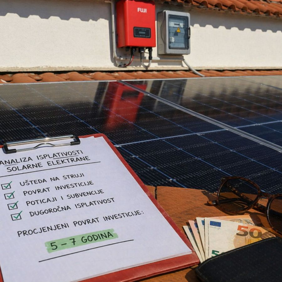Isplati li se solarna elektrana u 2026. bez poticaja?